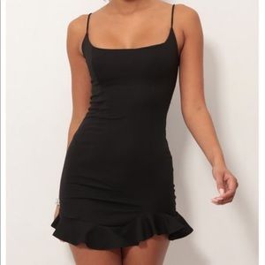Monroe black ruffle dress (little black dress)